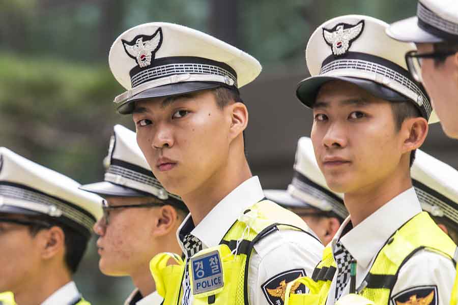 south korea police