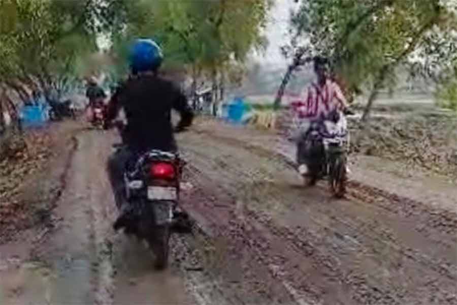 Poor condition of road at Haroa leading to accidents
