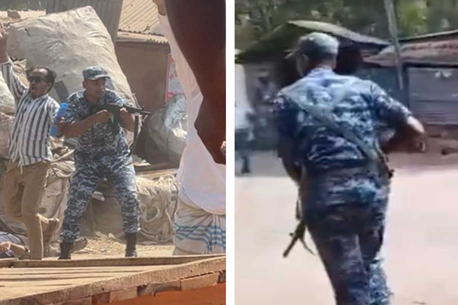 Some hooligans attack on Bangladesh air force base