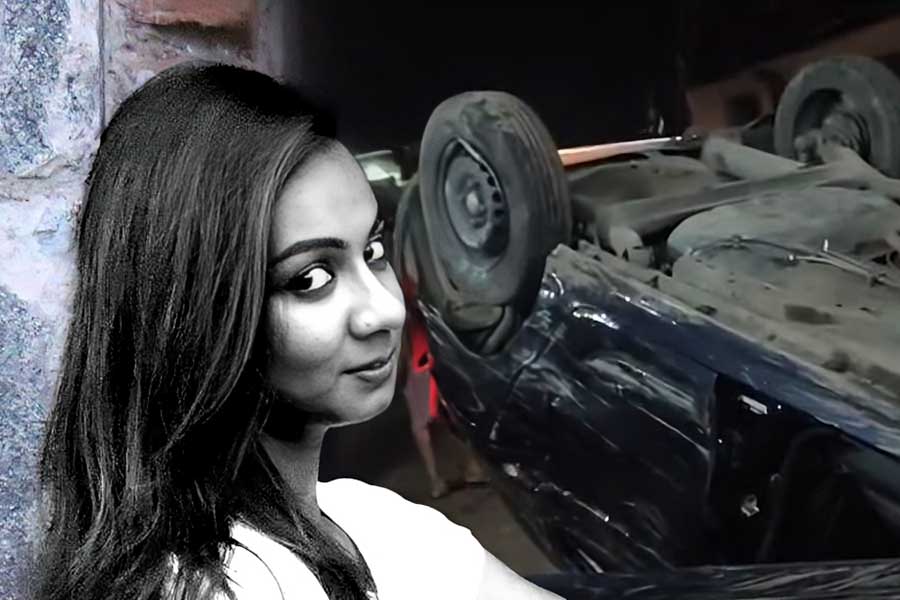 মৃত তরুণী সুতন্দ্রা চট্টোপাধ্যায়। —নিজস্ব চিত্র।