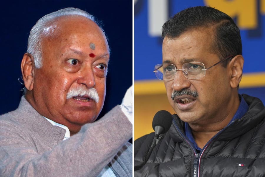 Ahead Assembly Election in Delhi AAP chief Arvind Kejriwal writes to RSS head Mohan Bhagwat