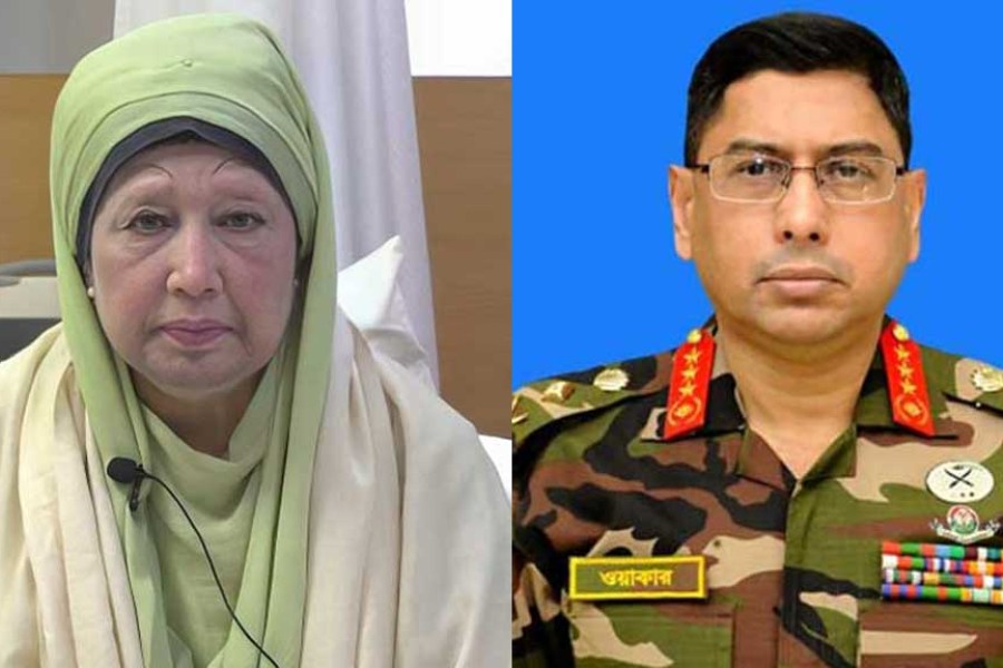 Bangladesh Army Chief General Waker-uz-Zaman meet BNP Chairperson Khaleda Zia dgtl