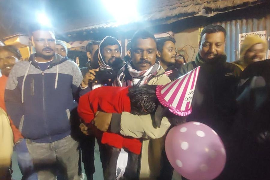 Birthday celebration of a goat in Chunchura