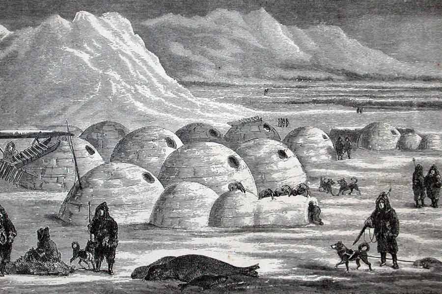 A tragic story of six intuits who had been bought from Greenland to America 