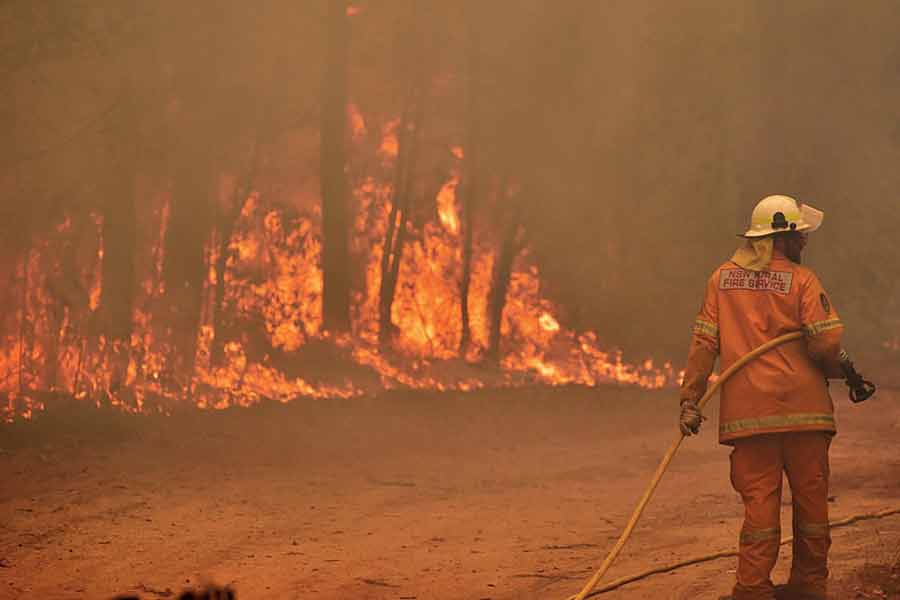 Forest fire warning has been issued in Australia