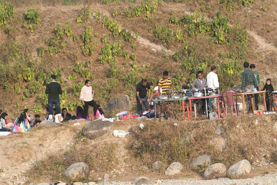 Picnic Spots of Dooars and Cooch Behar was full on Sunday morning