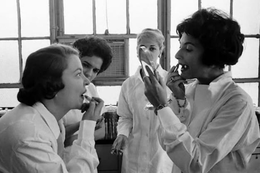 There was Lipstick tester whose job was to be kissed all day