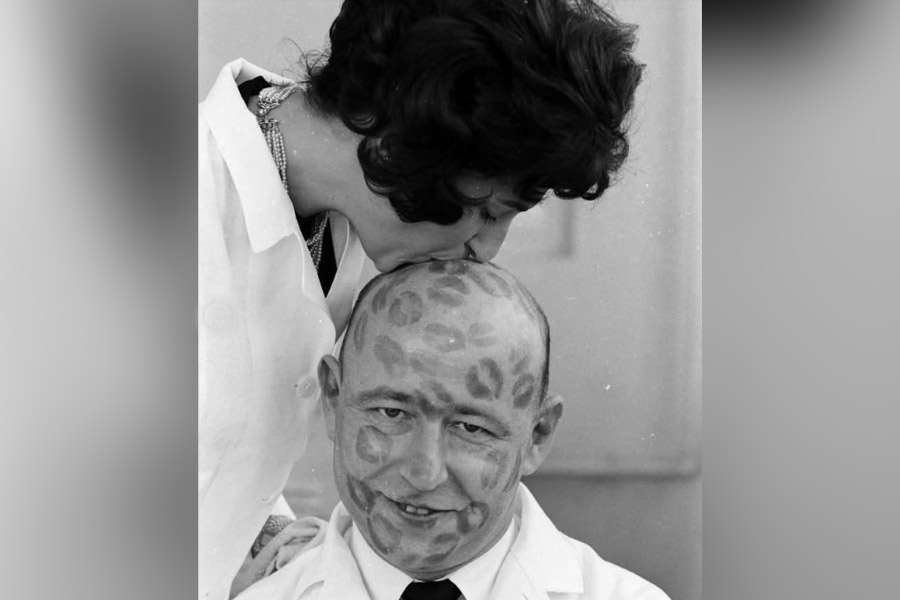 There was Lipstick tester whose job was to be kissed all day