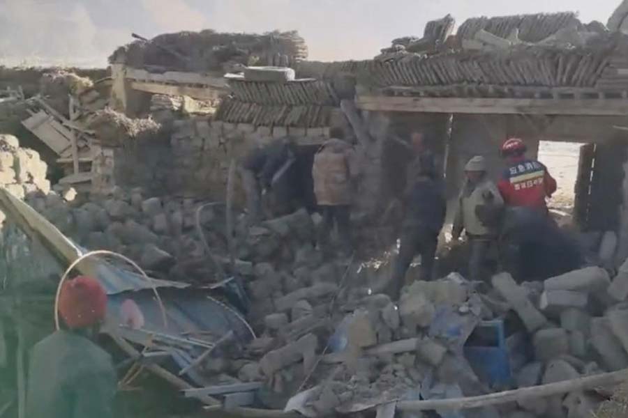 Pictures of Tibet after powerful earthquake hit the region