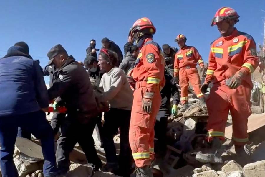 Pictures of Tibet after powerful earthquake hit the region