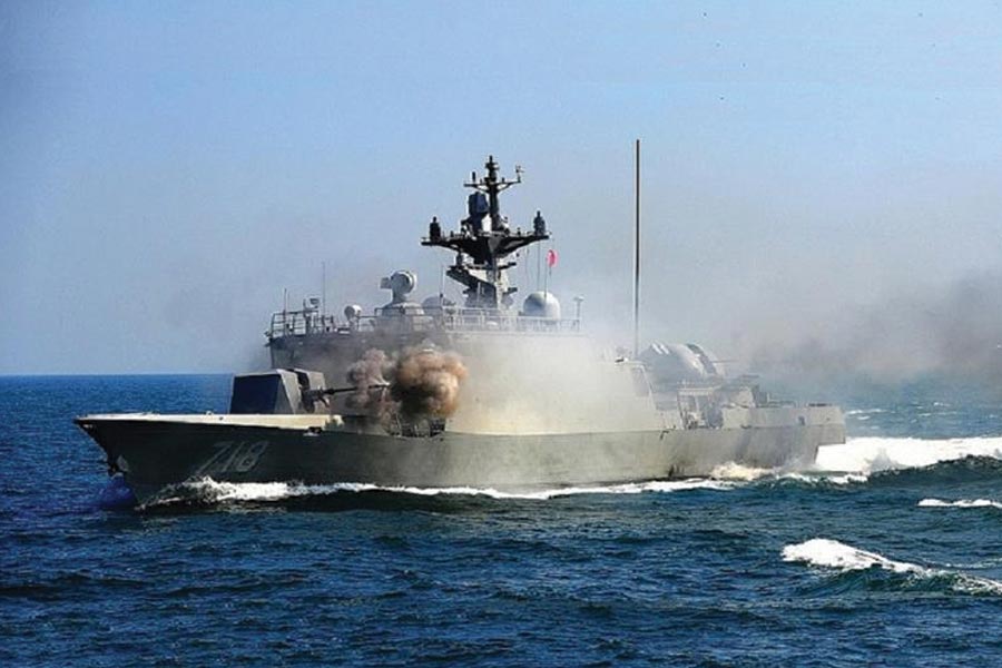 Kim Jong un North Korean Supreme Leader reveals largest ever warship armed with vertical launch nuclear missile system 