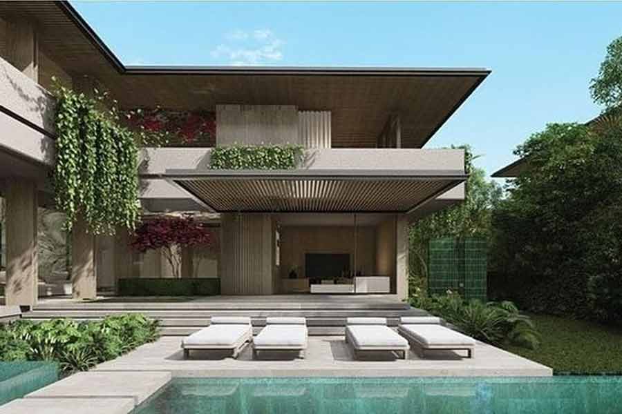 আট একর জমির উপর দশ হাজার বর্গফুটের এই বাংলোটির বর্তমান বাজারমূল্য ৩২ কোটি টাকা।