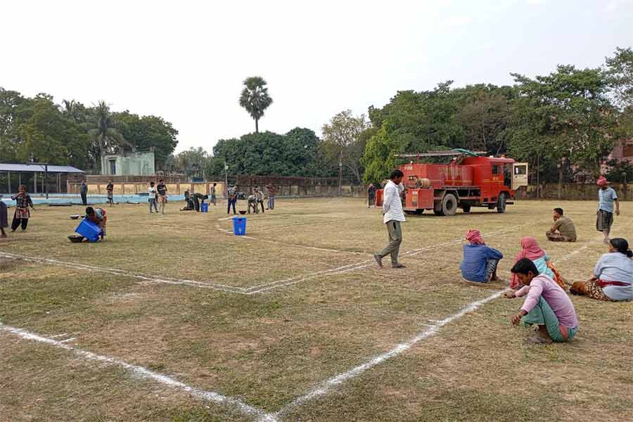 আসবেন মুখ্যমন্ত্রী, চলছে প্রস্তুতি।