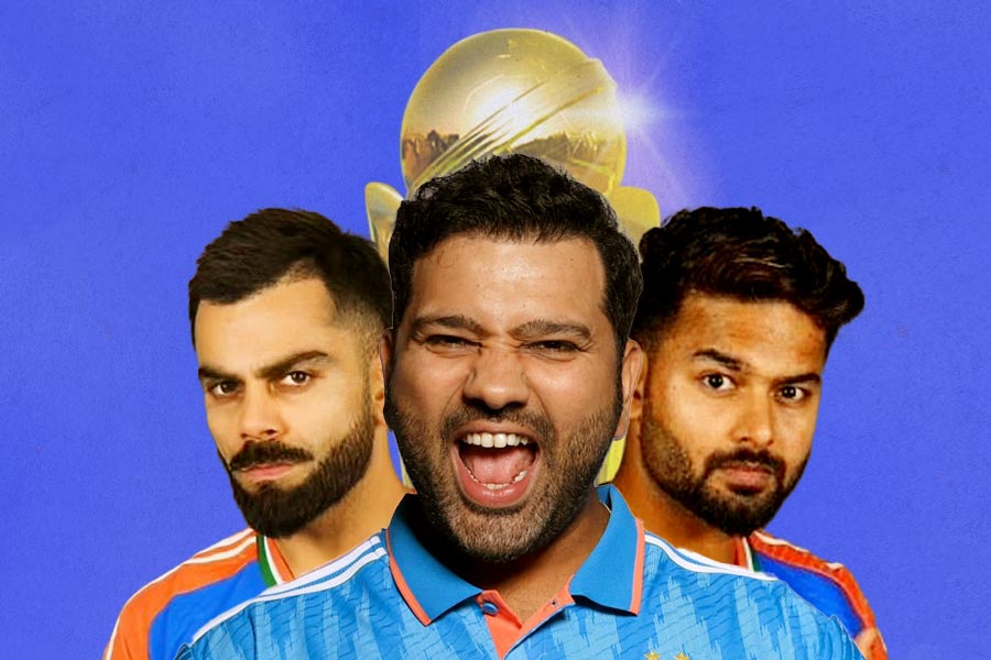 Virat Kohli, Rohit Sharma and Rishabh Pant