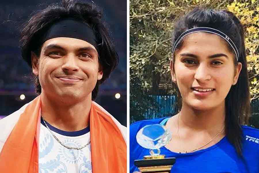 Neeraj Chopra and Himani Mor