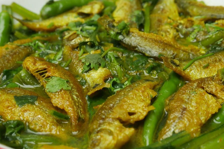 The recipe of non vegeterian shukto with Puti mach dgtl