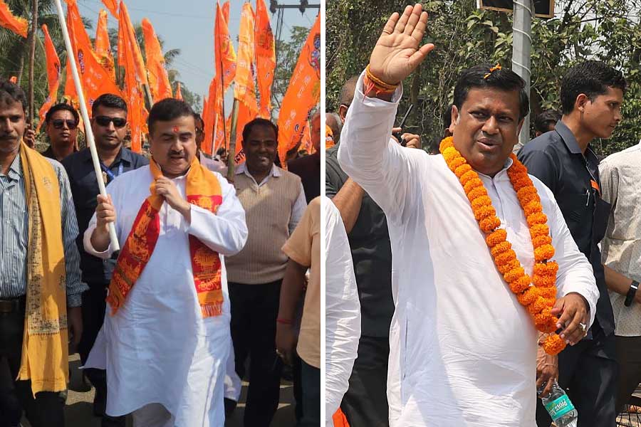 Suvendu at Nandigram, Sukanta at Balurghat, Bengal BJP’s top duo takes part in mega celebration of Ram Mandir anniversary