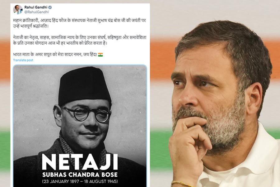 Rahul Gandhi mentions Nataji Subhas Chandra Bose’s date of death in social media post, Invites steep criticism from BJP and INDIA allies as well