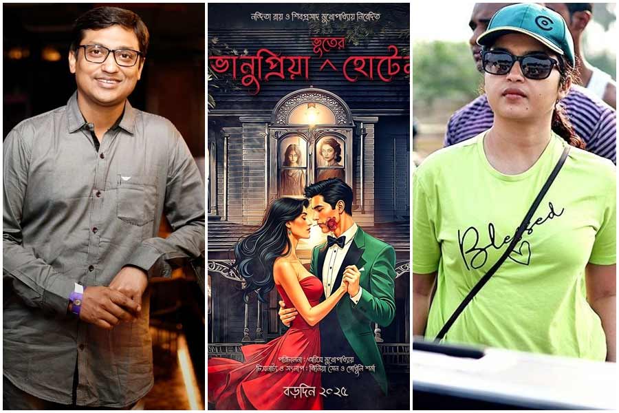 পরিচালক অরিত্র মুখোপাধ্যায় আনছেন ‘ভানুপ্রিয়া ভূতের হোটেল’, কাহিনিকার জ়িনিয়া সেন।