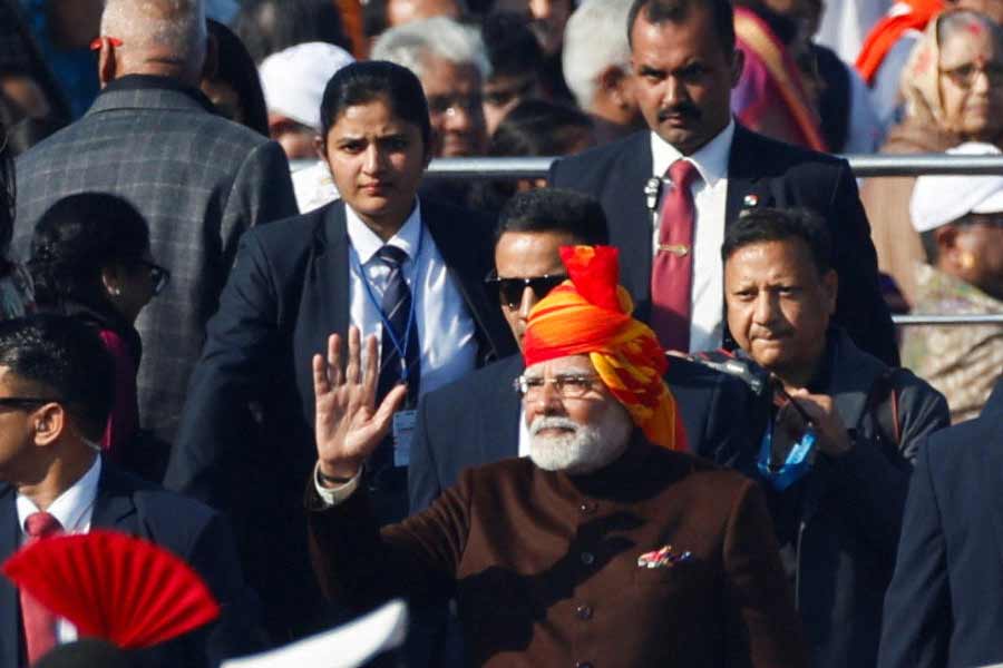 সাধারণতন্ত্রের অনুষ্ঠানে প্রধানমন্ত্রী নরেন্দ্র মোদী।