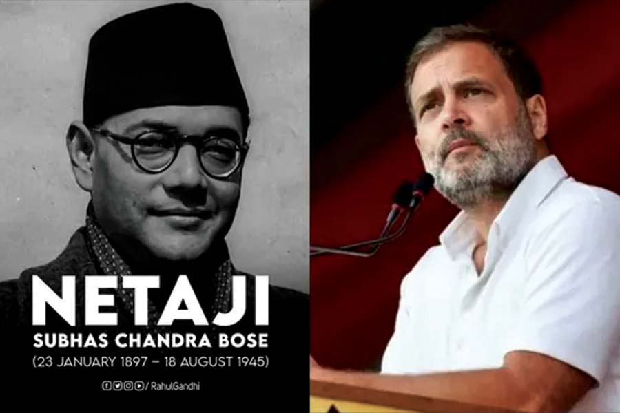 What happened to Netaji Subhash Chandra Bose on 18th august 1945 in the light of congress leader Rahul Gandhi dgtl