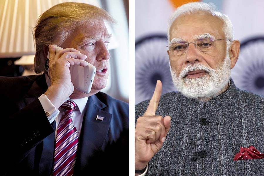 PM Nrendra Modi speaks to US President Donald Trump