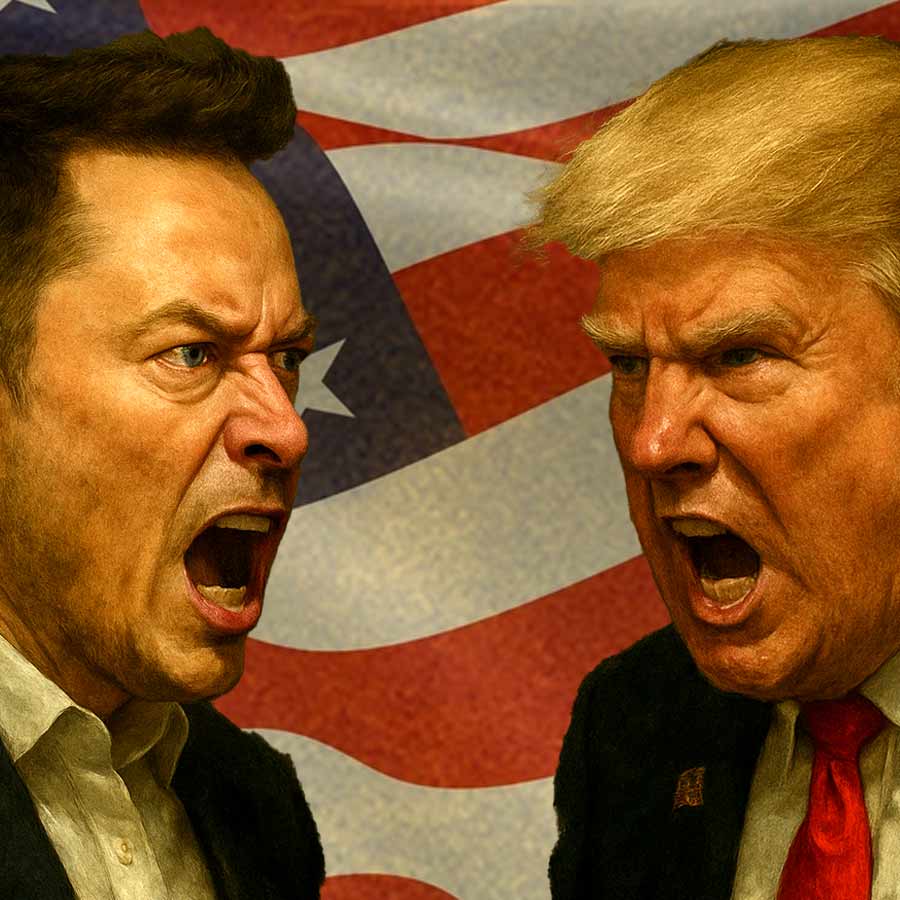 US President Donald Trump and Tesla CEO Elon Musk fresh tussle erupts on social media dgtl