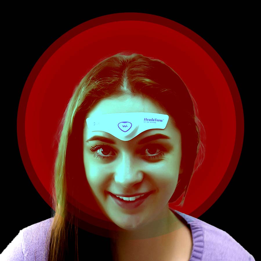 Cooling gel sheet designed to provide immediate cooling relief for migraine pain