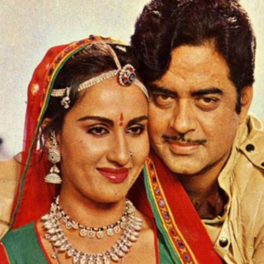 Shatrughan Sinha with Reena Roy