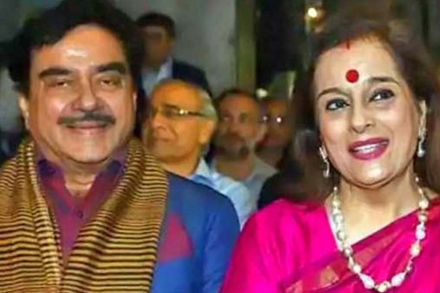 Shatrughan Sinha with Poonam Sinha