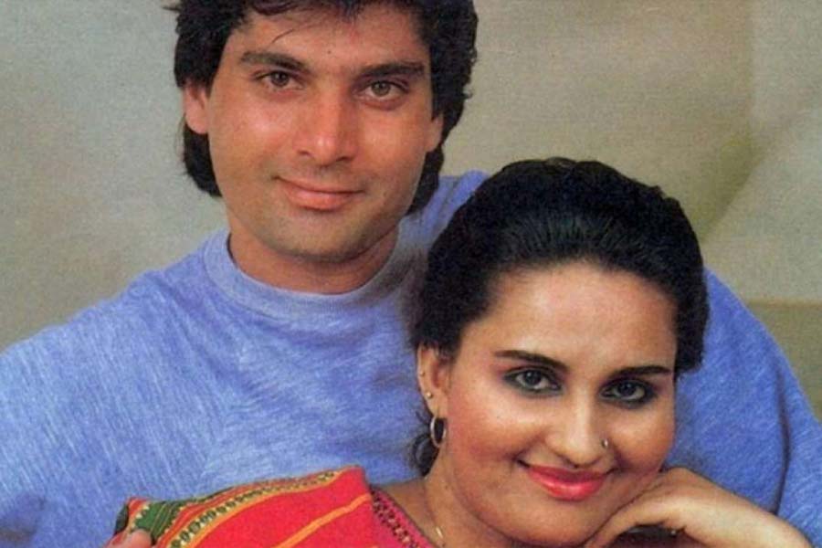 Reena Roy with Mohsin Khan