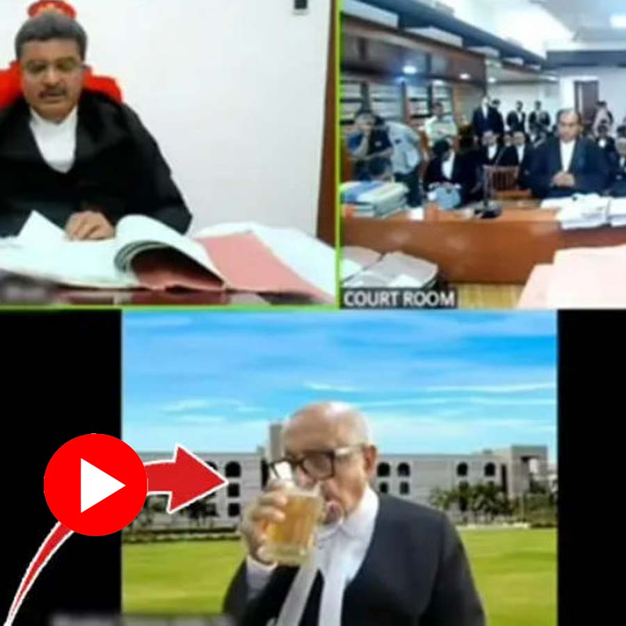 Video of senior advocate allegedly drinking beer during virtual hearing, Gujarat high court takes action dgtl