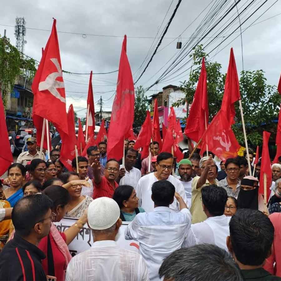 CPM hits out at BJP & TMC from peace rally