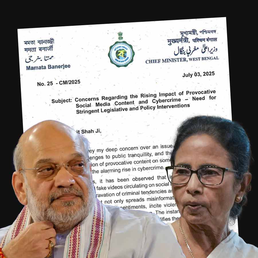 West Bengal CM Mamata Banerjee writes letter to Union Home Minister Amit Shah, seeks intervention to stop cyber crimes