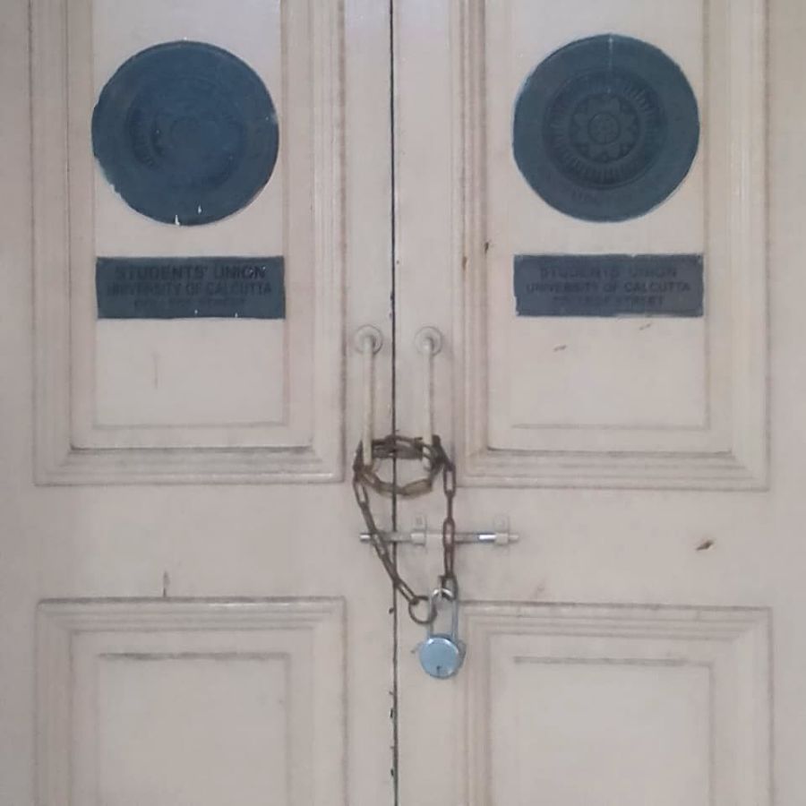 Union rooms on all Calcutta University campuses were closed three months ago.