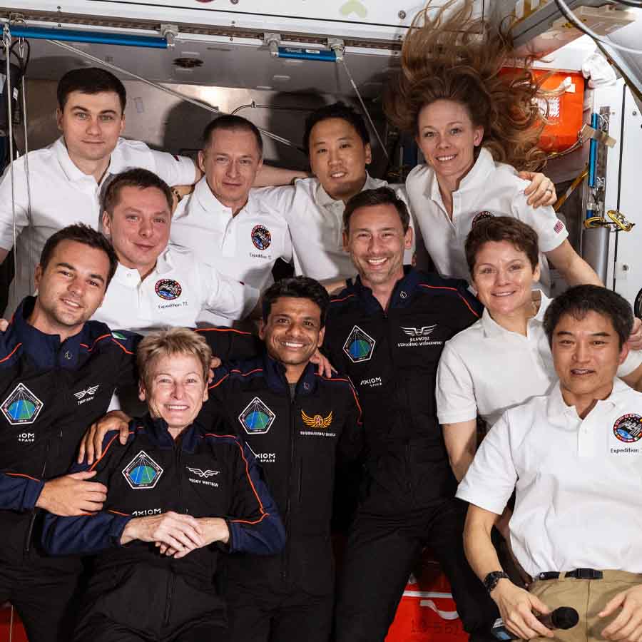 Subhangshu Sukla and Other ten Astronauts Are busy Experimenting on Human Body at Space dgtl