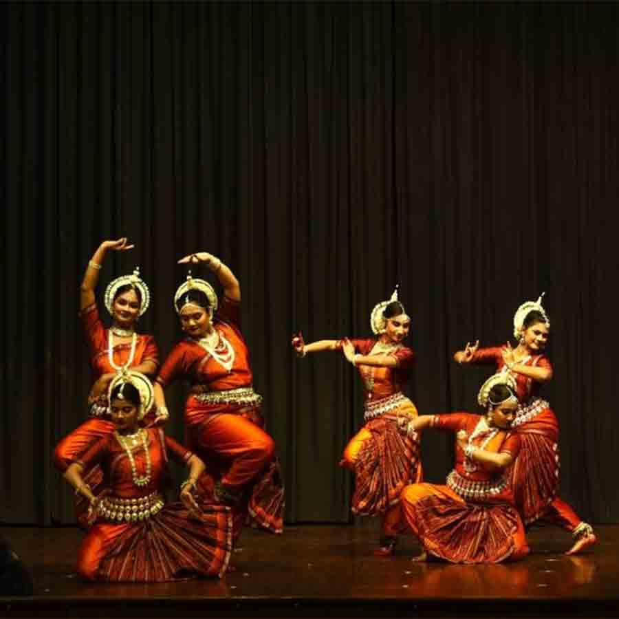 An Odissi Dance programme held at Sisir Manch