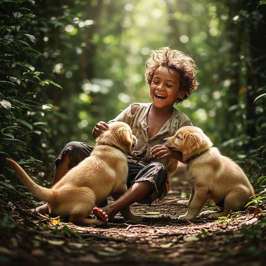 Thailand boy who neglected by family raised with six dogs and communicates through barking