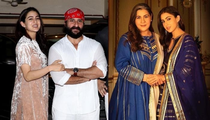 সারা আলি খান এবং অমৃতা অরোরার সঙ্গে সারা।