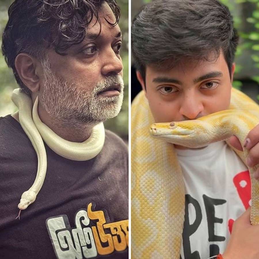 Actor Krushal Ahuja seen playing with snake in Thailand