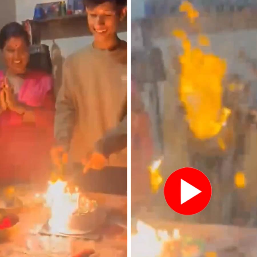 Video shows bizarre incident happen during birthday celebration of a man
