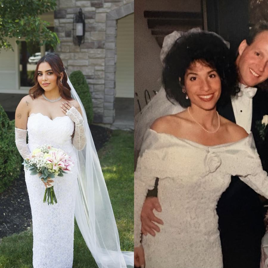 Aaliyah Kashyap wore her mother-in-law's wedding dress from 30 years ago on her own American wedding dgtl