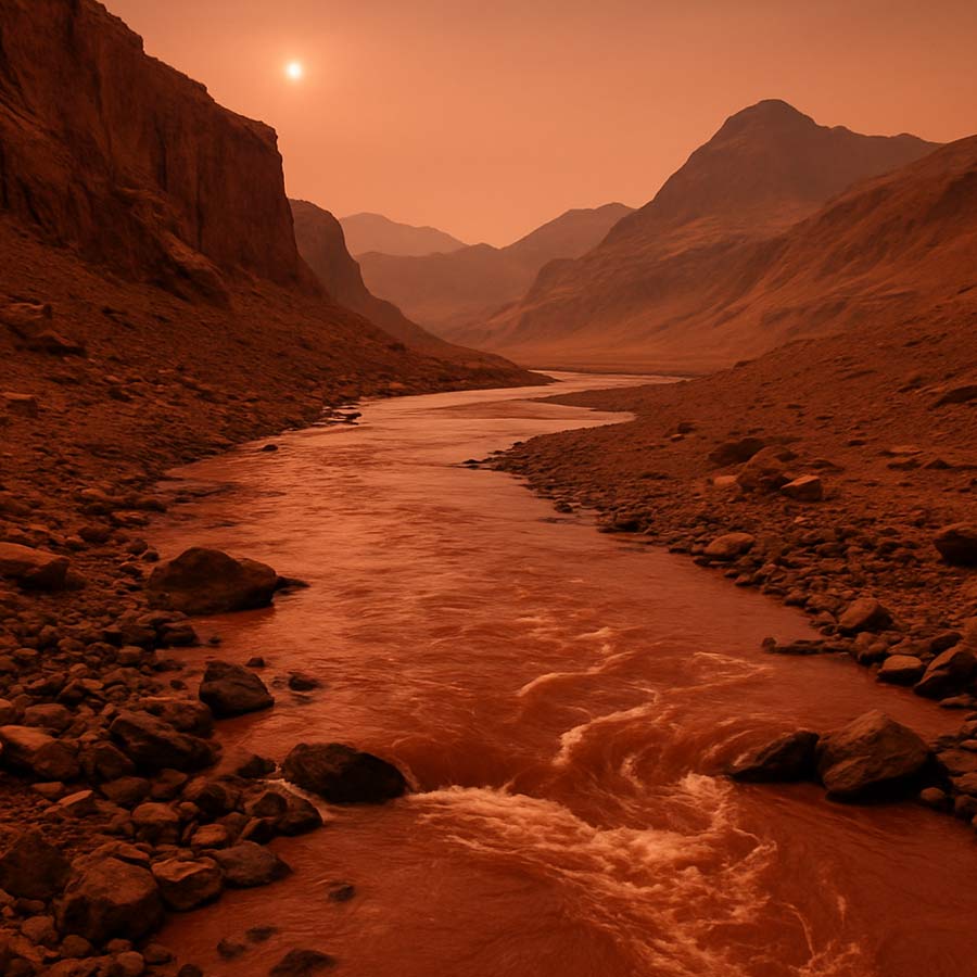 Ancient riverbed discovered in the Mars