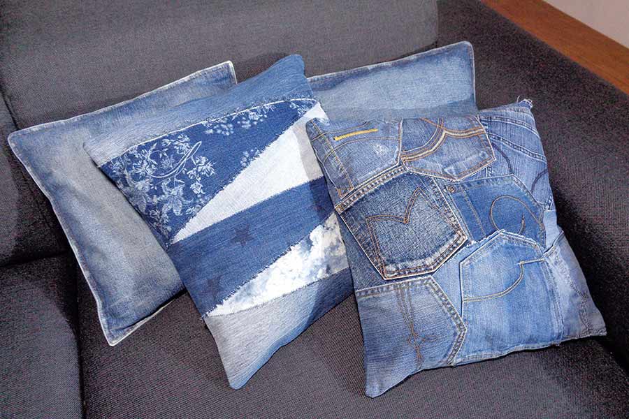 Apart from new clothing how to reuse old jeans for home accessories
