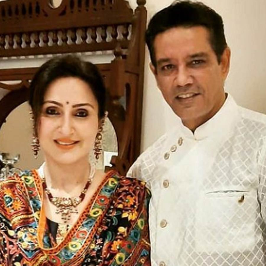 Anup Soni with Juhi Babbar Soni