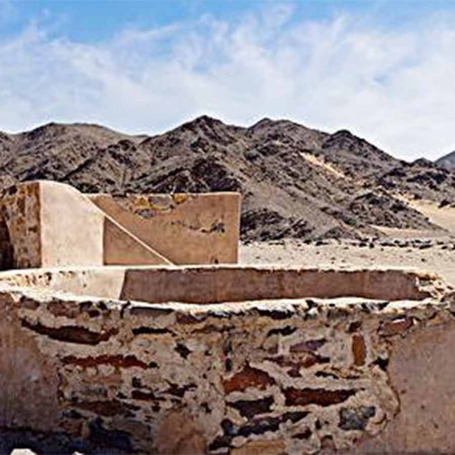 নিষ্প্রাণ: মরুমাঝে শুষ্ক জলকুয়ো।