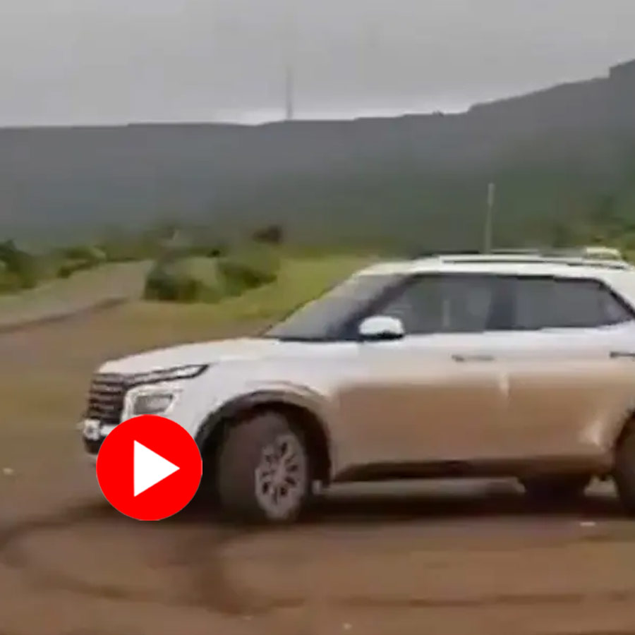 A man was critically injured after his car fell into a 300-foot gorge