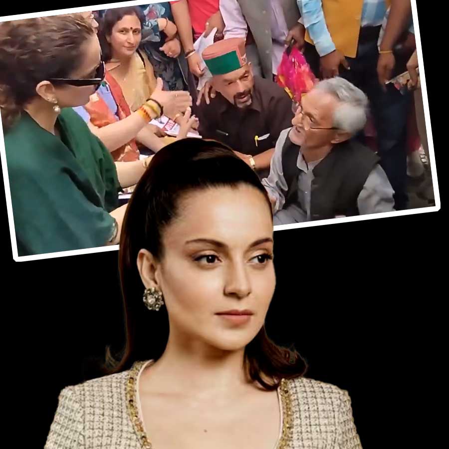 Kangana Ranaut under criticism for what she did with an eighty years old man at her constituency