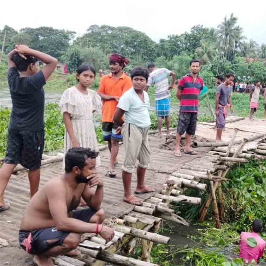 Trouble at swarupnagar after a bamboo bridge collapse