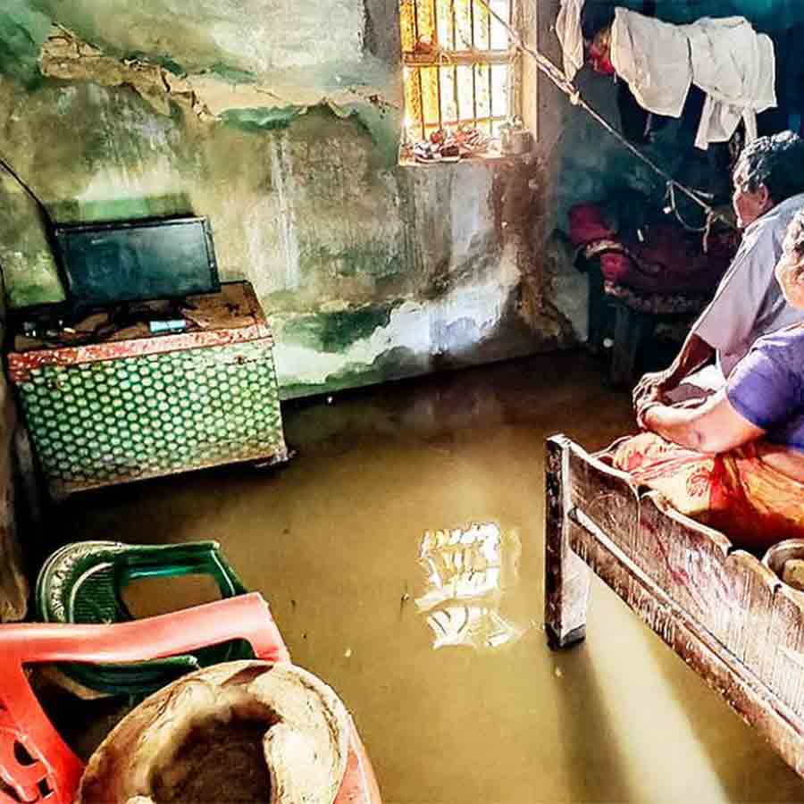 Citizens has to spent nights awake as heavy rainfall has flooded their homes
